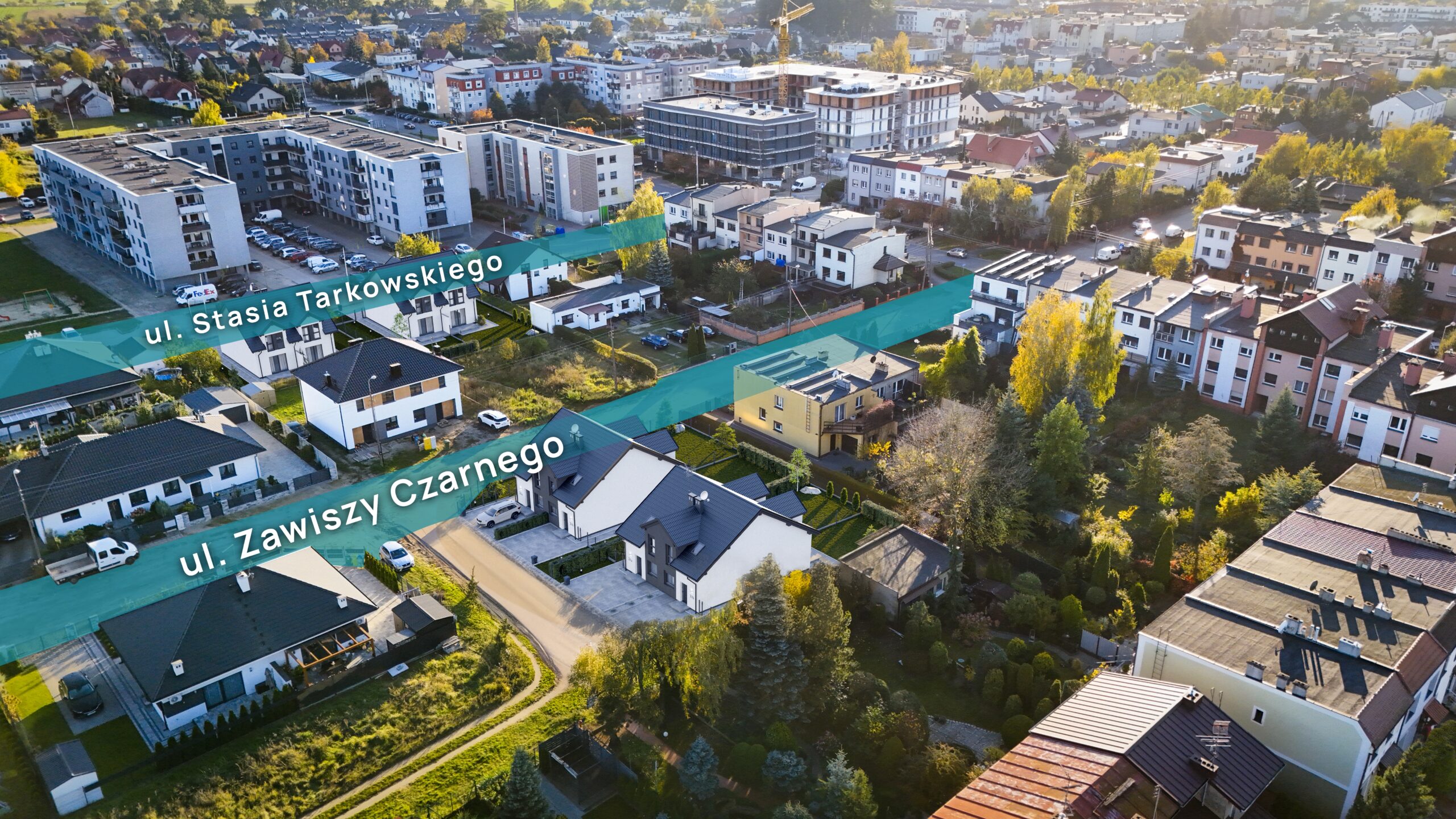 Domy bliźniaki Leszno ul. Zawiszy Czarnego/ Stasia Tarkowskiego